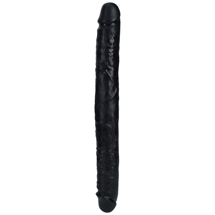 REALROCK 40cm Thick Double Dildo - Black - Black 40 cm (16'') Thick Double Dong