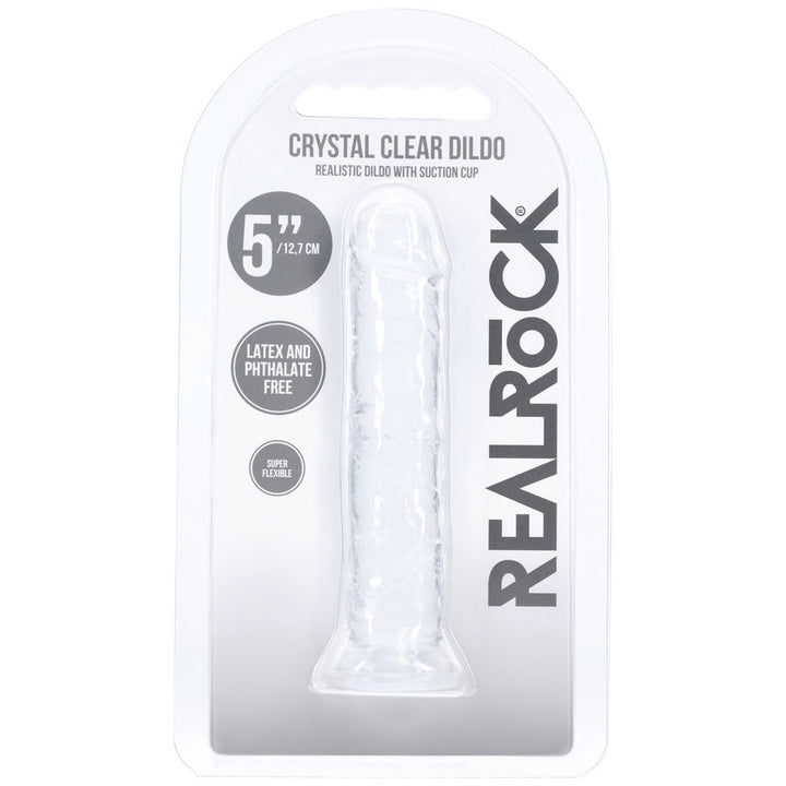REALROCK Realistic 5'' Dildo - Clear - Clear 12.7 cm Dildo