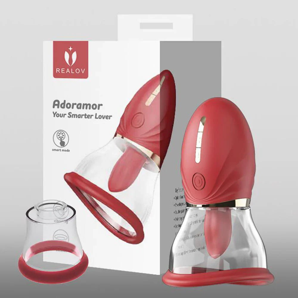LuvPump Adoramor Licking & Sucking Ladies Pump, Red