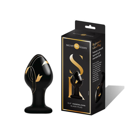 Buy Secret Kisses 3.5'' Handblown Glass Plug - Black 8.9 cm Glass Butt Plug at NZ’s Mega Adult Toys Store. Discover premium sex toys with discreet shipping at the best price in NZ