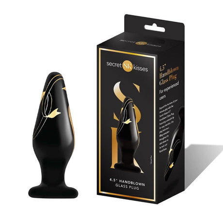 Buy Secret Kisses 4.5'' Handblown Wide Glass Plug - Black 11.4 cm Glass Butt Plug at NZ’s Mega Adult Toys Store. Discover premium sex toys with discreet shipping at the best price in NZ
