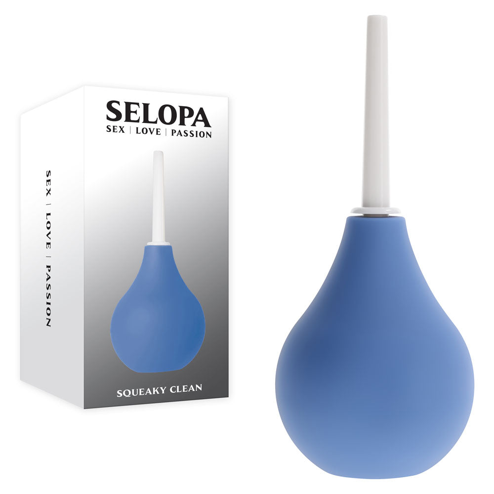 Buy Selopa SQUEAKY CLEAN - Blue Unisex Douche at NZ’s Mega Adult Toys Store. Discover premium sex toys with discreet shipping at the best price in NZ