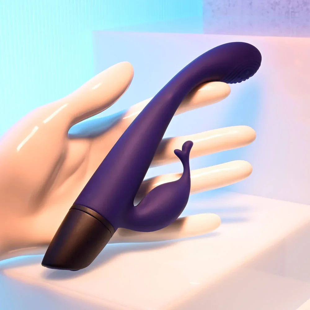 Plum Passion resting on a white mannequin hand