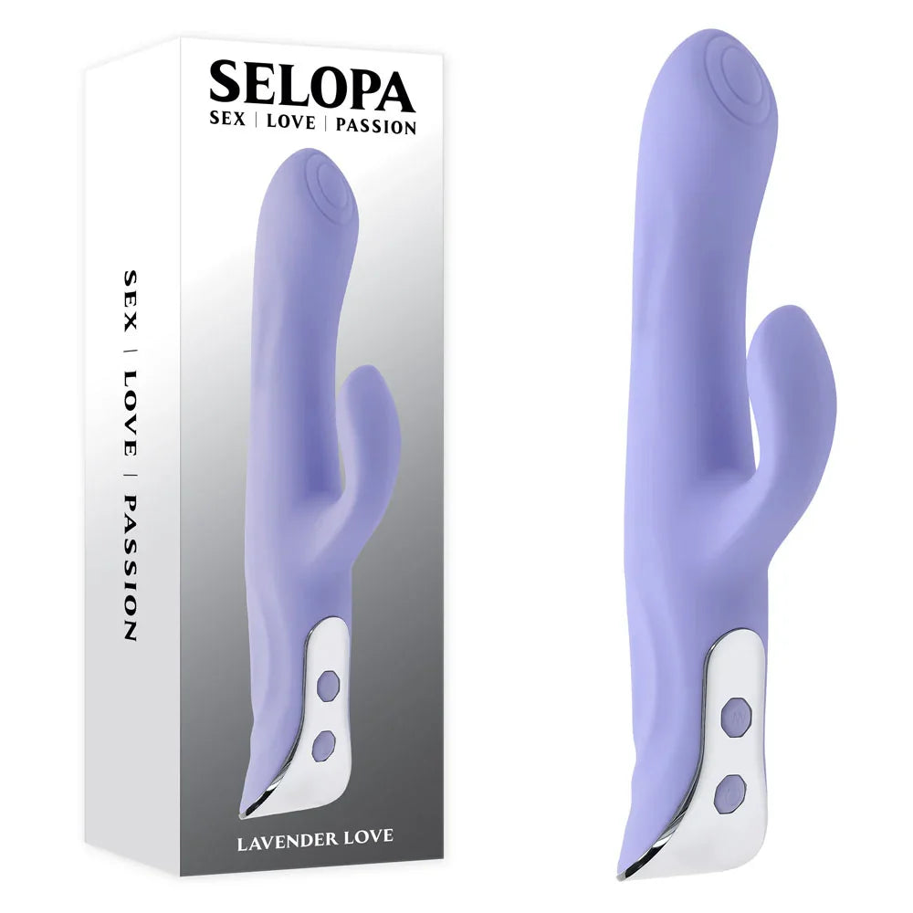 Selopa Evolved Lavender Love Rabbit Vibrator 23.3cm, Purple