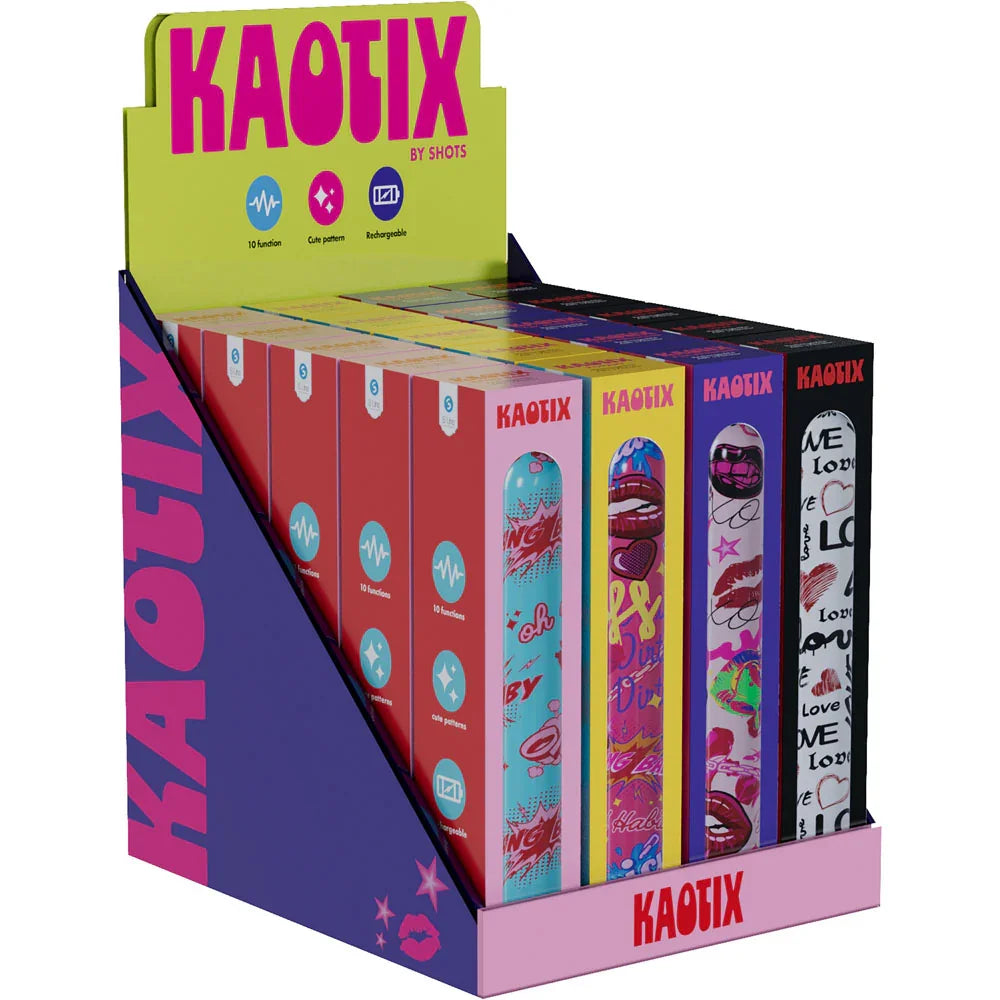 Shots Toys S-LINE Kaotix Vibrators Counter Display Box of 20
