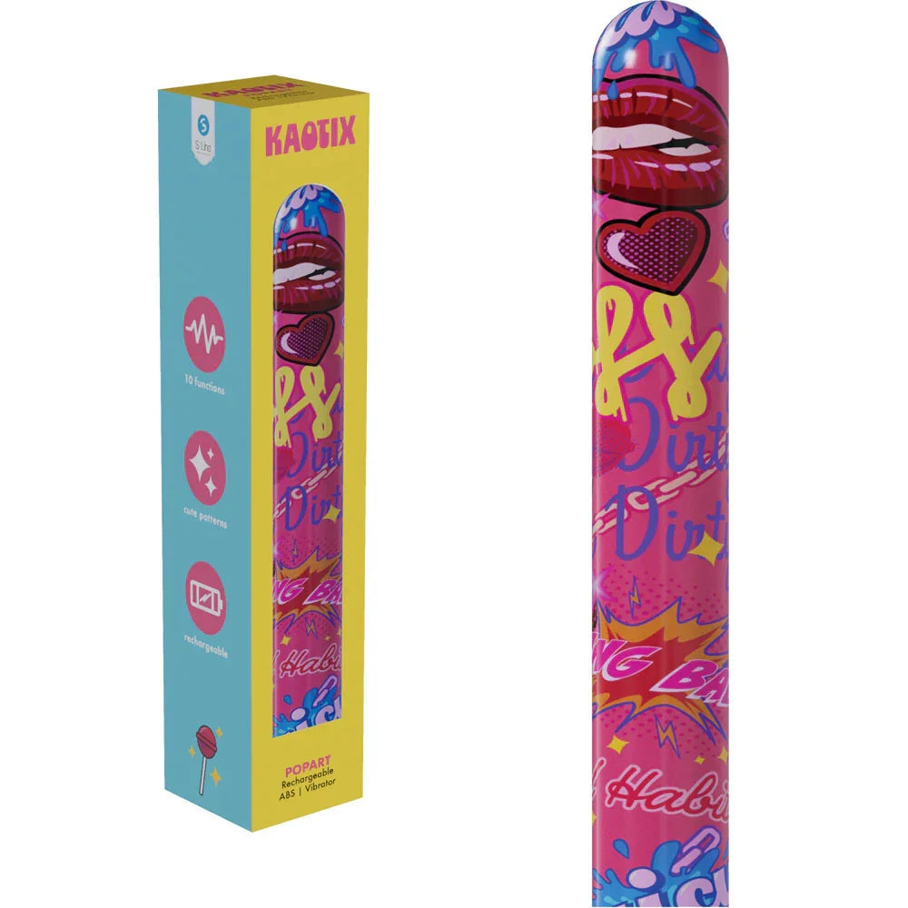 Shots Toys S-LINE Kaotix Pop Art Vibrator, Pink