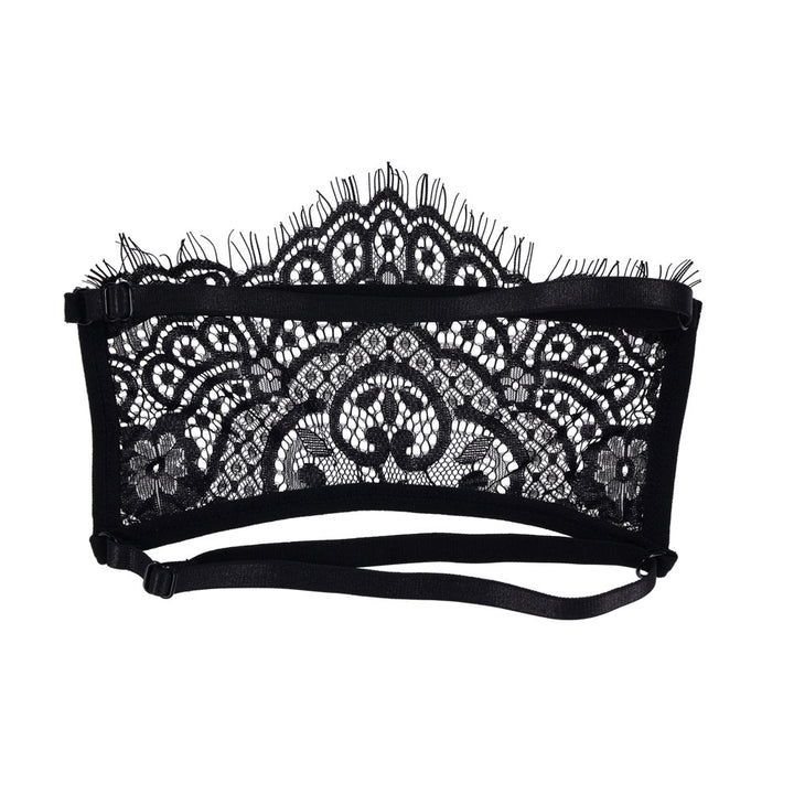 S&M Veiled Vision Lace Blindfold - Black Lace Blindfold