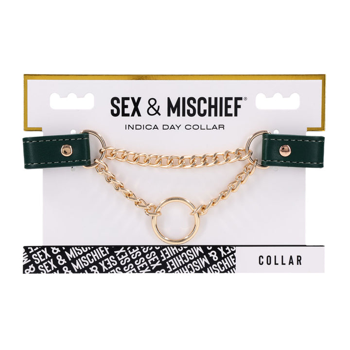 Sex & Mischief Indica Day Collar retail card, front of pack