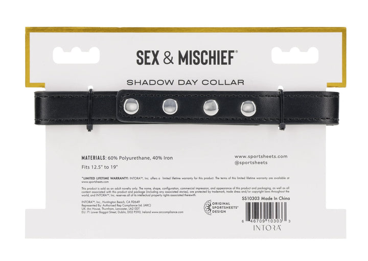 Sex & Mischief Shadow day collar retail packaging