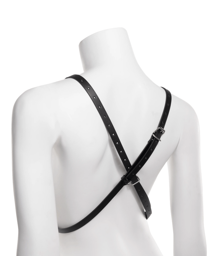 Sex & Mischief Shadow body harness shown flat, full length