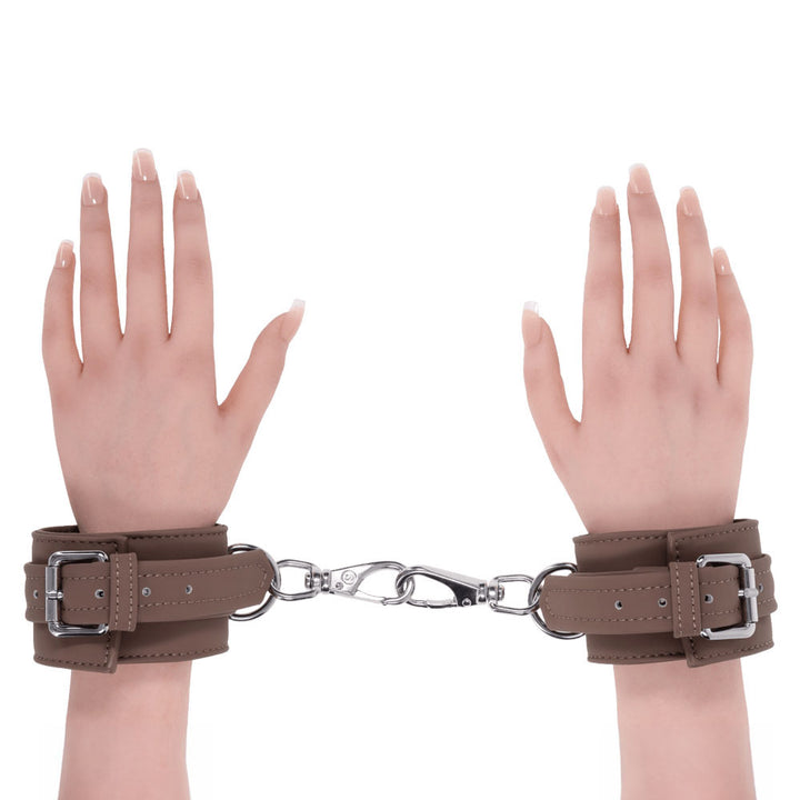 SPORTSHEETS Signature Dawn Dream Handcuffs - Tan Adjustable Restraints