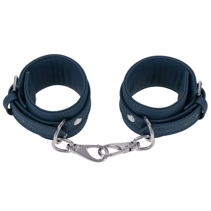 SPORTSHEETS Signature Twilight Tease Ankle Cuffs - Blue Adjustable Leg Restraints