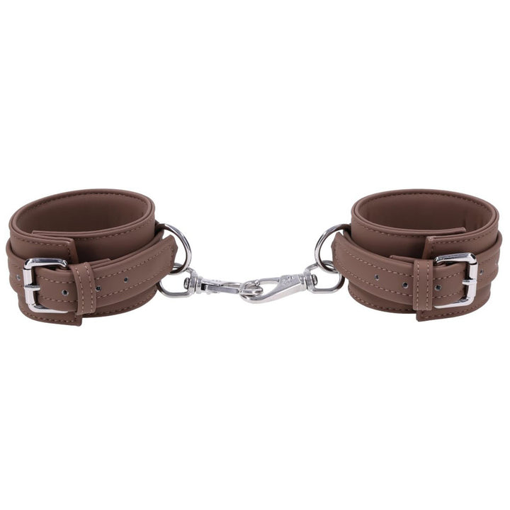 SPORTSHEETS Signature Dawn Dream Ankle Cuffs - Tan Adjustable Leg Restraints