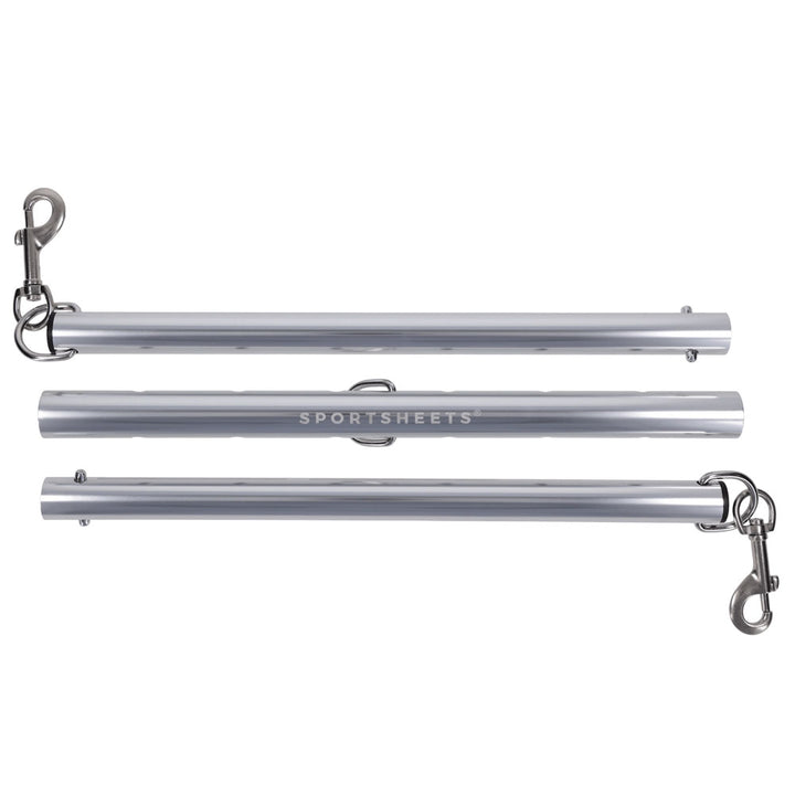 SPORTSHEETS Signature Adjustable Spreader Bar - Silver Metal Adjustable Spreader Bar (No Cuffs Included)