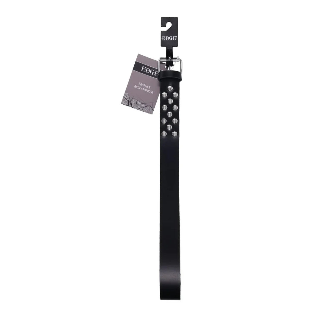 Sportsheets EDGE Leather Belt Spanking Whip, Black