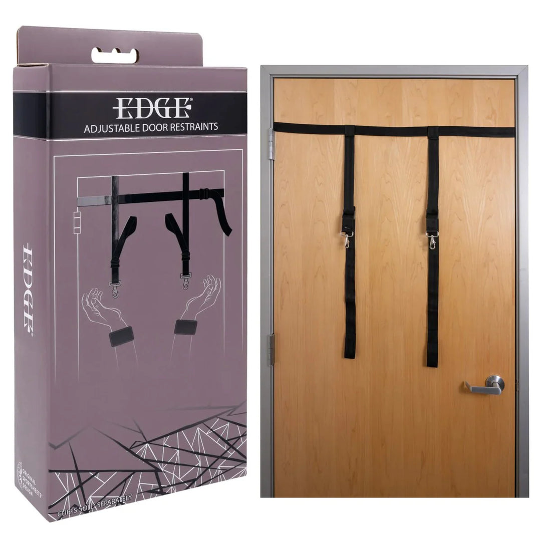 Sportsheets EDGE Adjustable Door Bondage Restraints, Black