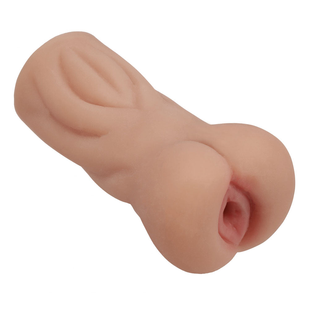 XKIN PinUp Girls Trixie Nightshift Stroker, the sleeve at an angle showing its full body and entry