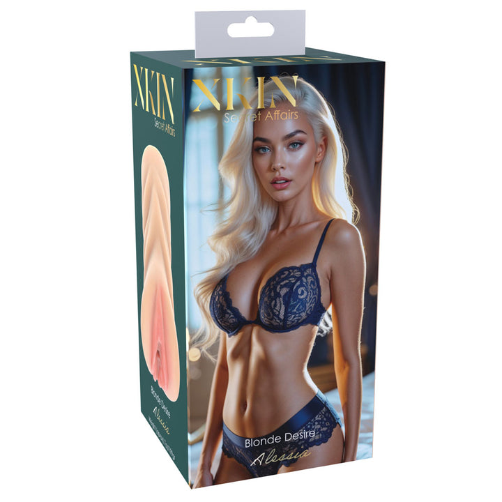 XKIN Secret Affairs Alessia Stroker, front of the Blonde Desire Alessia retail box