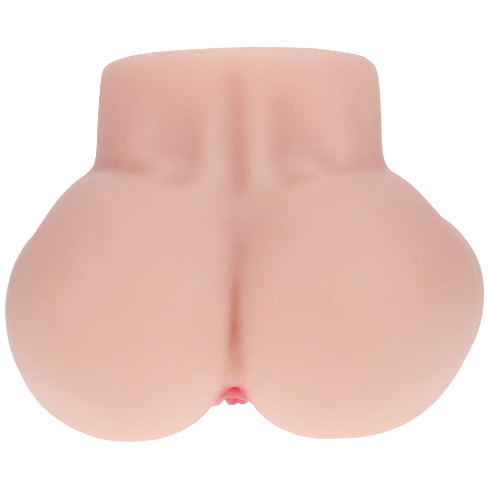 XKIN Bodyforms Rina Brooks Stroker, rear view of the full buttocks with the openings out of sight