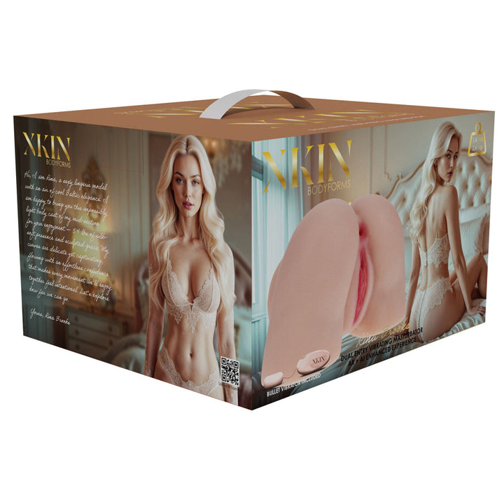 XKIN Bodyforms Rina Brooks Stroker, the printed XKIN cube box on its own