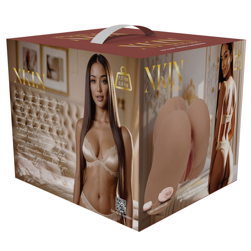 XKIN Bodyforms Lux Arden Stroker, the printed XKIN cube box on its own