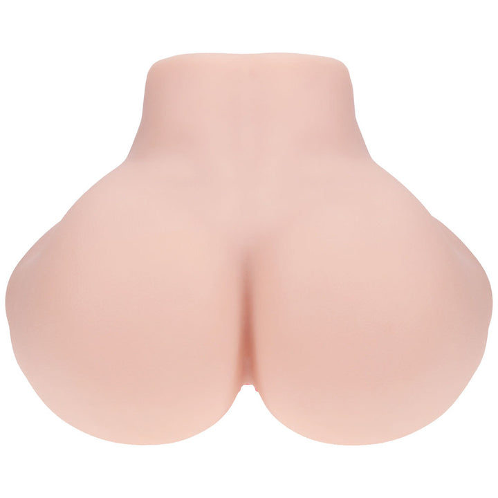XKIN Bodyforms Elina Rosewood Stroker, rear view of the full buttocks with the openings out of sight