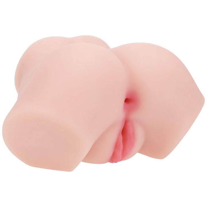 XKIN Bodyforms Aria Summers Stroker, three-quarter view from the side showing the thigh stumps