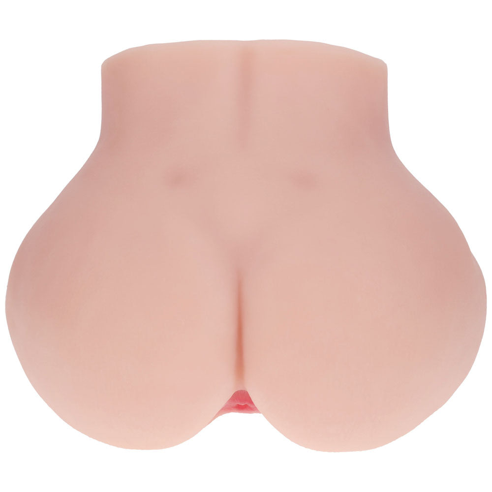 XKIN Bodyforms Mia Hart Stroker, rear view of the full buttocks with the openings out of sight