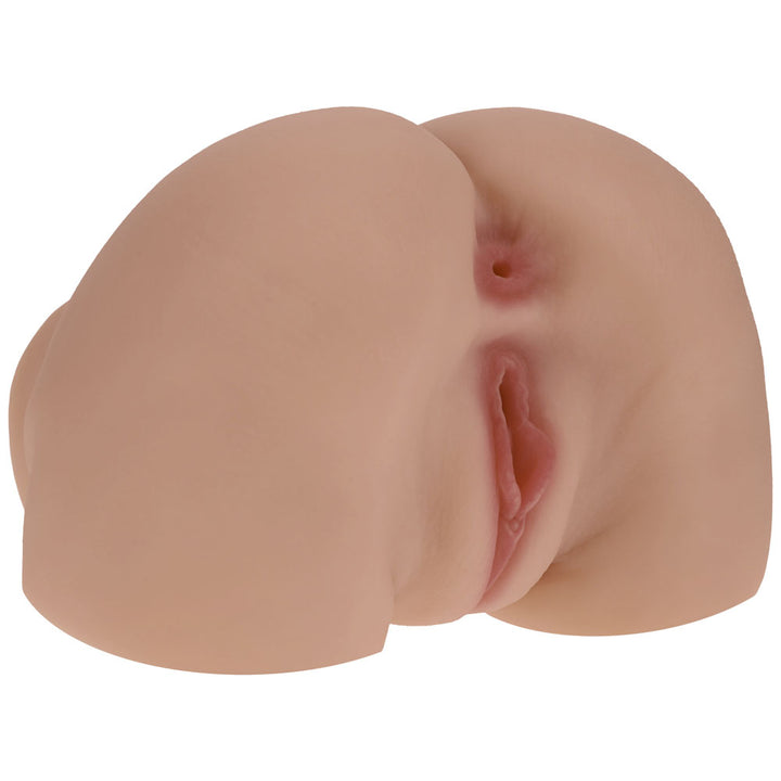 XKIN Bodyforms Nina Vale Stroker, three-quarter view from the side showing the thigh stumps
