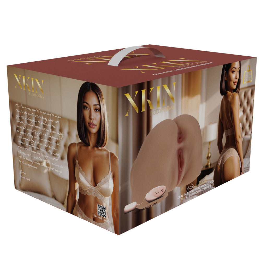 XKIN Bodyforms Nina Vale Stroker, the printed XKIN cube box on its own