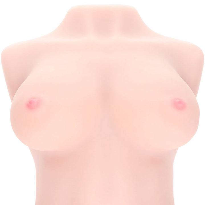 XKIN Bodyforms Ava Monroe Stroker, close-up of the chest showing the sculpted breasts and navel