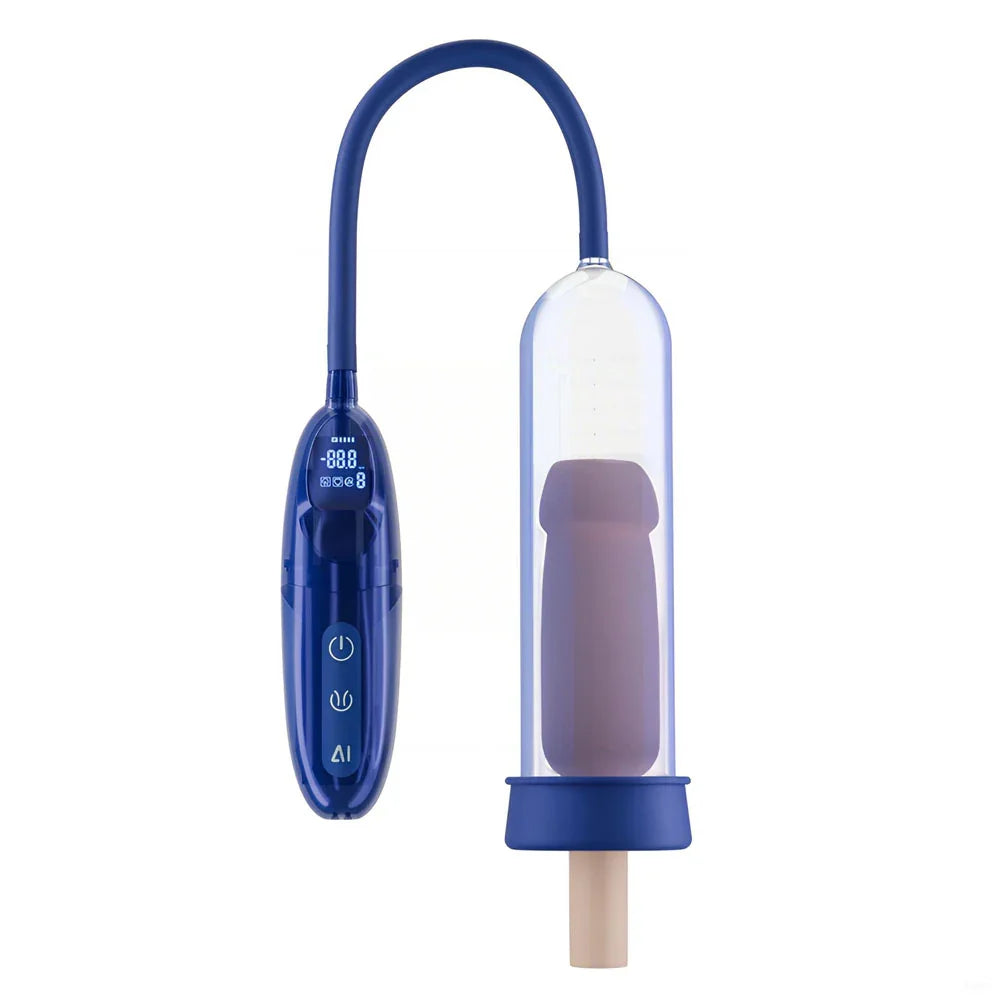 LuvPump BathFun Pro Smart Aqua Penis Pump, Blue