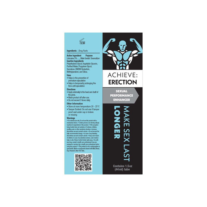 Achieve: Erection - Sexual Performance Enhancer for Men - 44 ml Tube – Sex toys NZ by Naughtyhut. Discreet delivery nationwide.