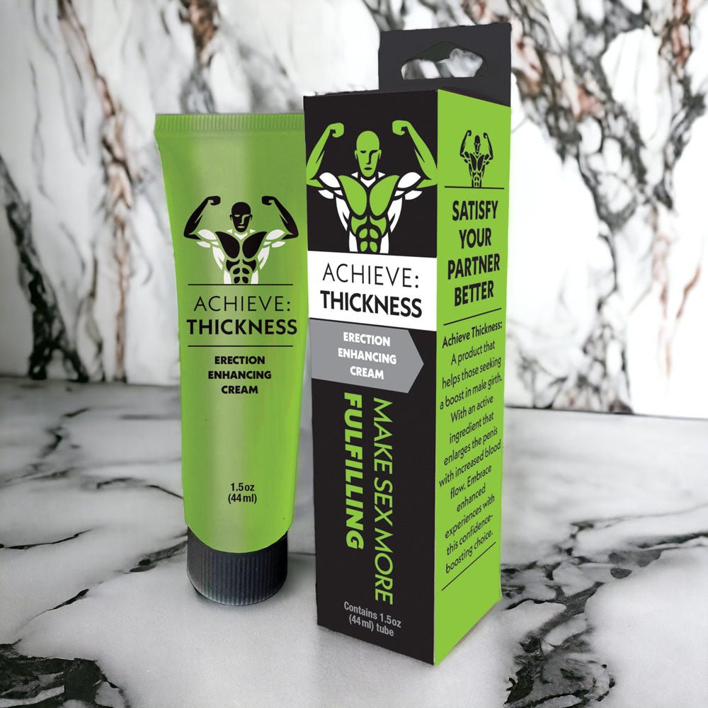 Buy Achieve: Thickness - Erection Enhancing Cream for Men - 44 ml – Naughtyhut NZ sex toys online. Discreet delivery & top brands.