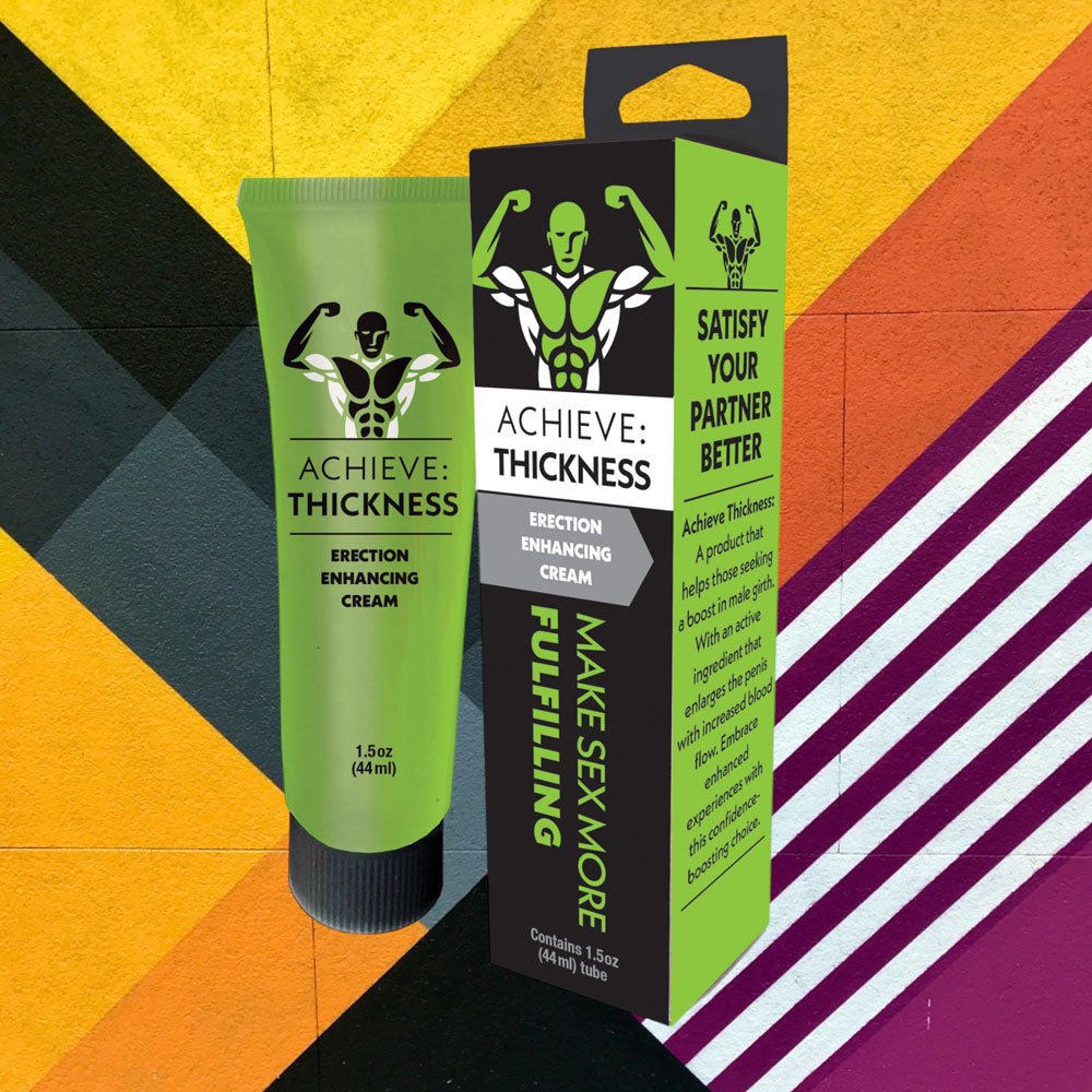 Buy Achieve: Thickness - Erection Enhancing Cream for Men - 44 ml – Naughtyhut NZ sex toys online. Discreet delivery & top brands.