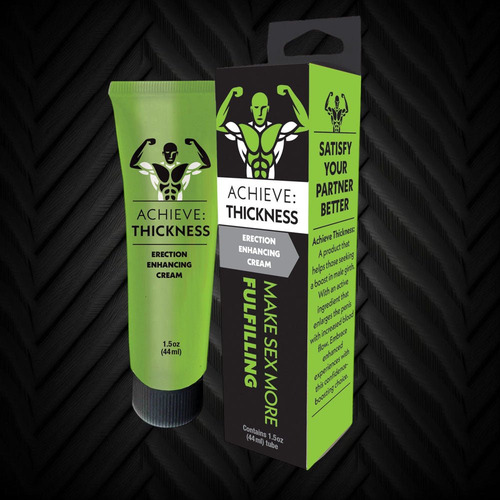 Buy Achieve: Thickness - Erection Enhancing Cream for Men - 44 ml – Naughtyhut NZ sex toys online. Discreet delivery & top brands.