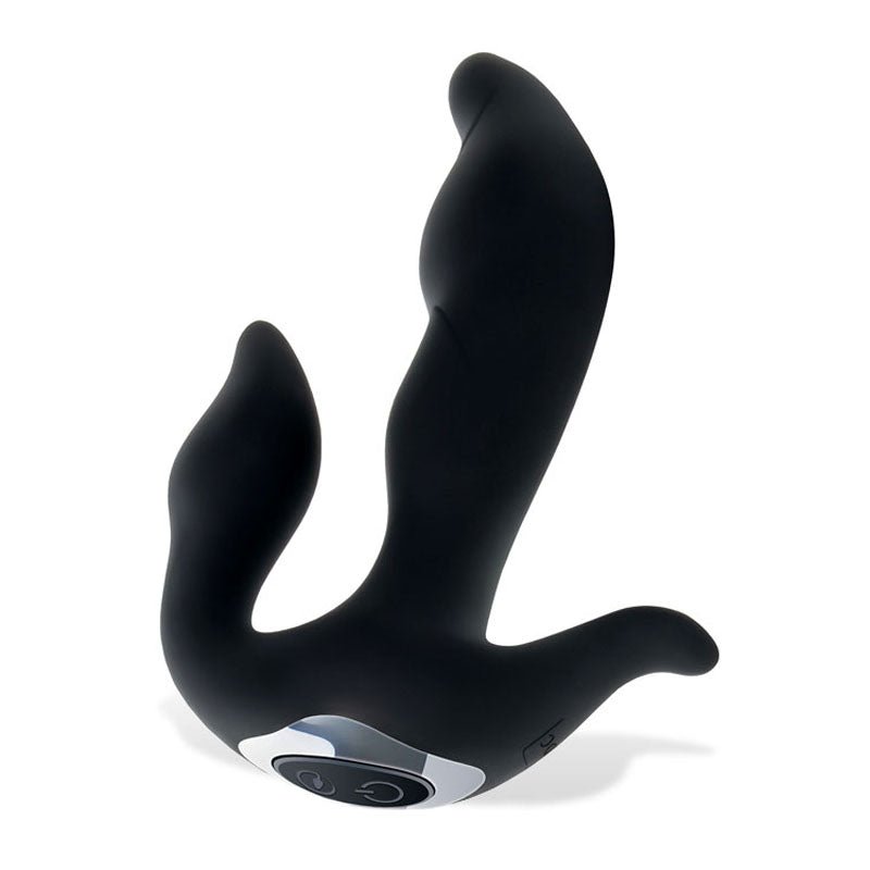 Buy Adam & Eve 3 - Point Prostate Massager - Black USB Rechargable Vibrating Prostate Massager – Naughtyhut NZ sex toys online. Discreet delivery & top brands.