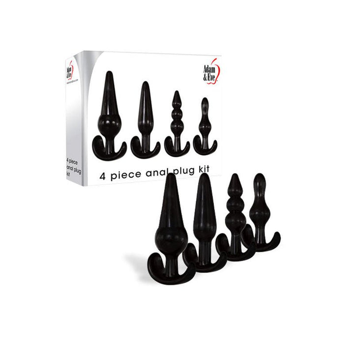 Adam & Eve 4 Piece Anal Plug Kit - Butt Plugs - Set of 4 Sizes – Sex toys NZ by Naughtyhut. Discreet delivery nationwide.