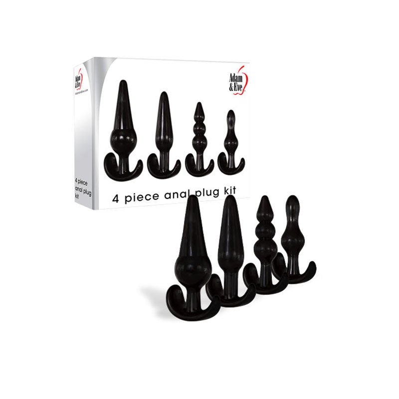 Buy Adam & Eve 4 Piece Anal Plug Kit - Butt Plugs - Set of 4 Sizes – Naughtyhut NZ sex toys online. Discreet delivery & top brands.
