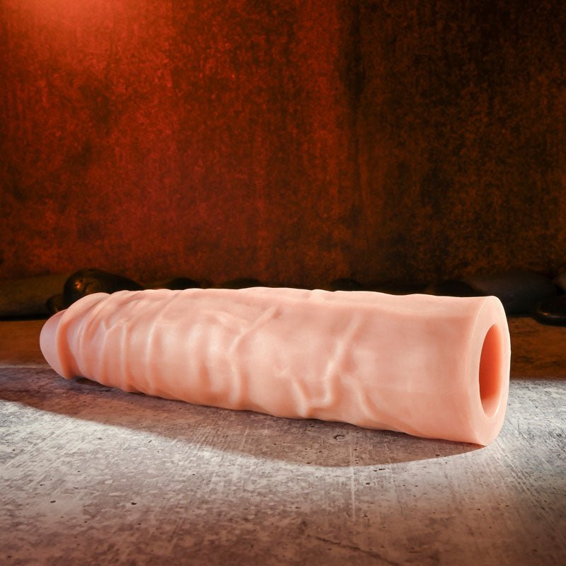 Buy Adam & Eve Adam's 3'' Realistic Extension - Flesh 7.6 cm Penis Extension Sleeve – Naughtyhut NZ sex toys online. Discreet delivery & top brands.