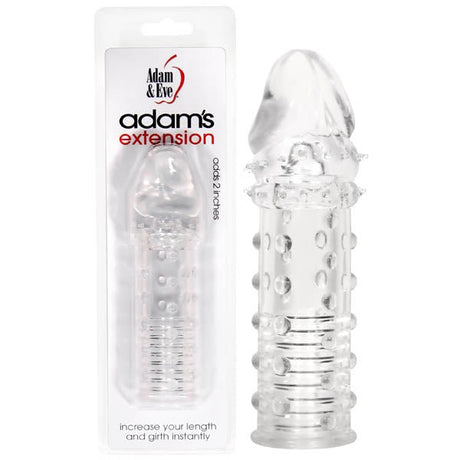 Buy Adam & Eve Adam's Extension - Clear Penis Sleeve – Naughtyhut NZ sex toys online. Discreet delivery & top brands.