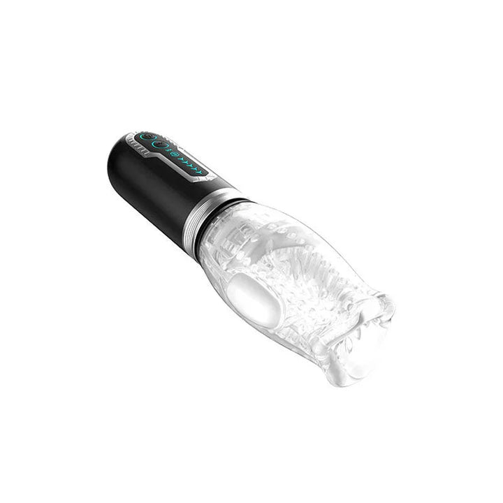 Gawk Gawk 3.0 lying flat, clear textured sleeve on the black motor unit