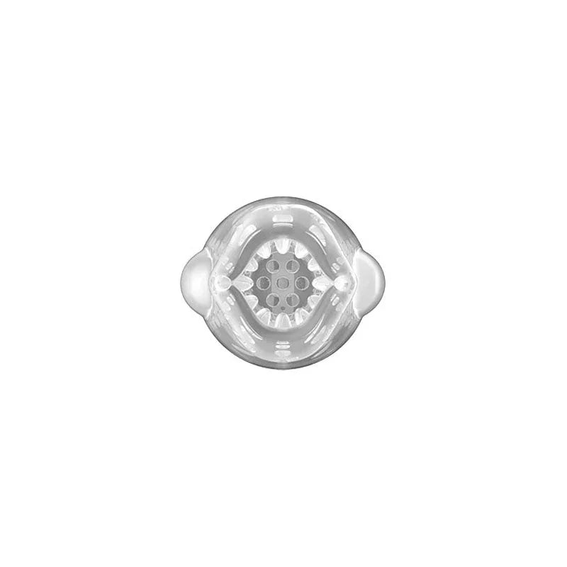 Gawk Gawk 3.0 sleeve opening viewed straight on, clear nub ring