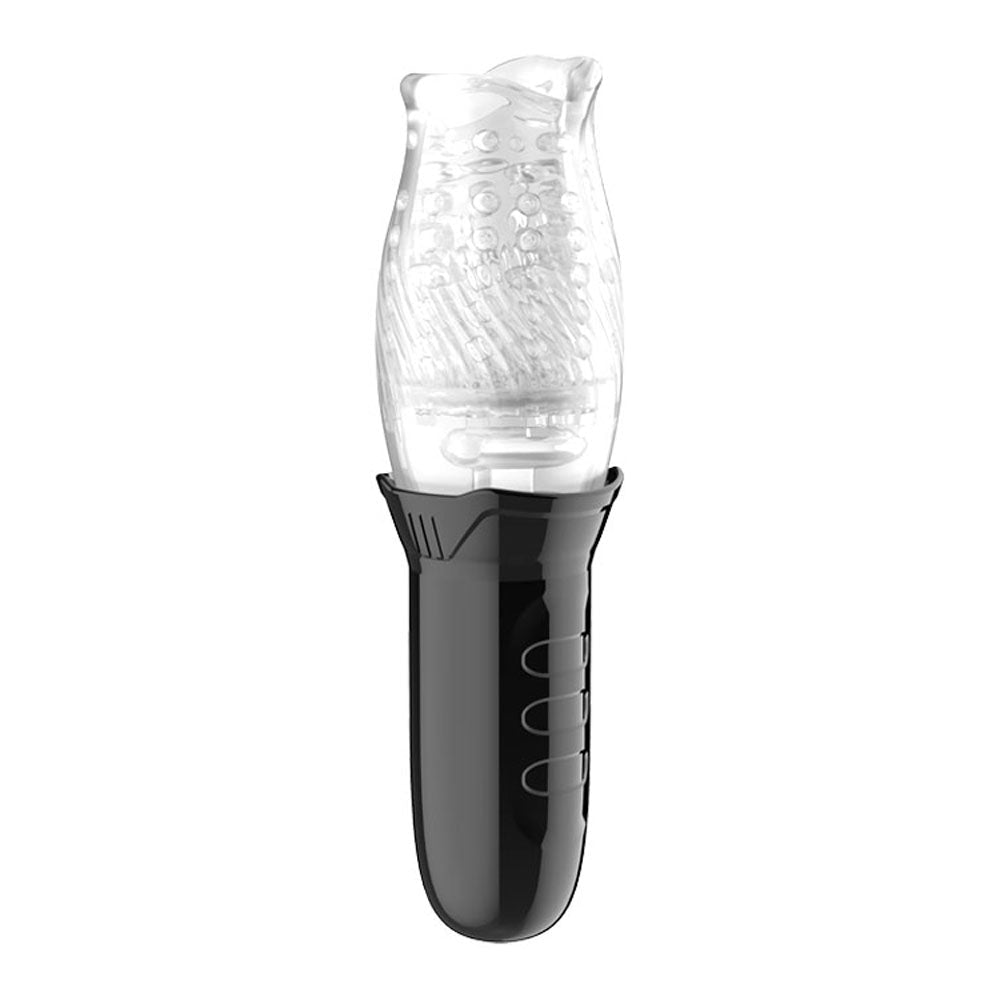 Buy Adam & Eve Adam's Gawk Gawk - Clear USB Rechargeable Rotating Masturbator – Naughtyhut NZ sex toys online. Discreet delivery & top brands.