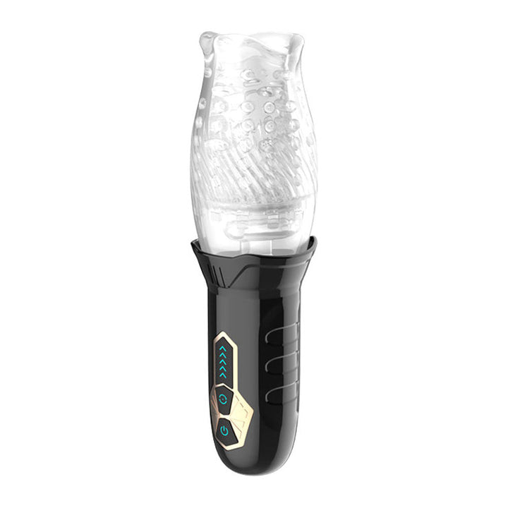 Adam & Eve Adam's Gawk Gawk - Clear USB Rechargeable Rotating Masturbator – Sex toys NZ by Naughtyhut. Discreet delivery nationwide.