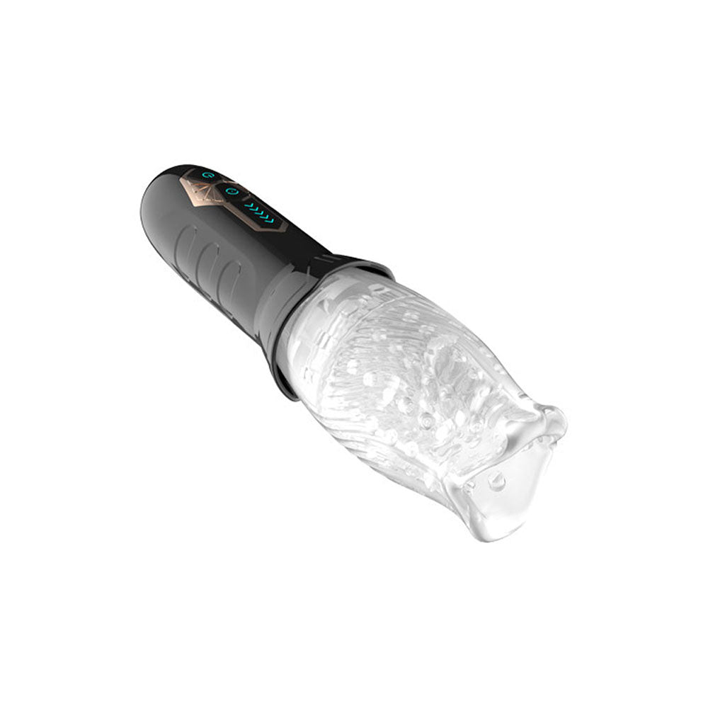 Buy Adam & Eve Adam's Gawk Gawk - Clear USB Rechargeable Rotating Masturbator – Naughtyhut NZ sex toys online. Discreet delivery & top brands.