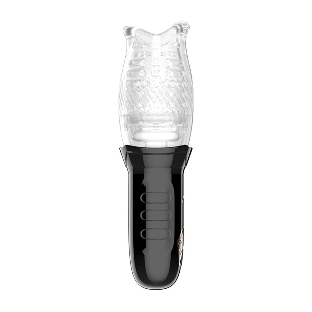 Adam & Eve Adam's Gawk Gawk - Clear USB Rechargeable Rotating Masturbator – Sex toys NZ by Naughtyhut. Discreet delivery nationwide.