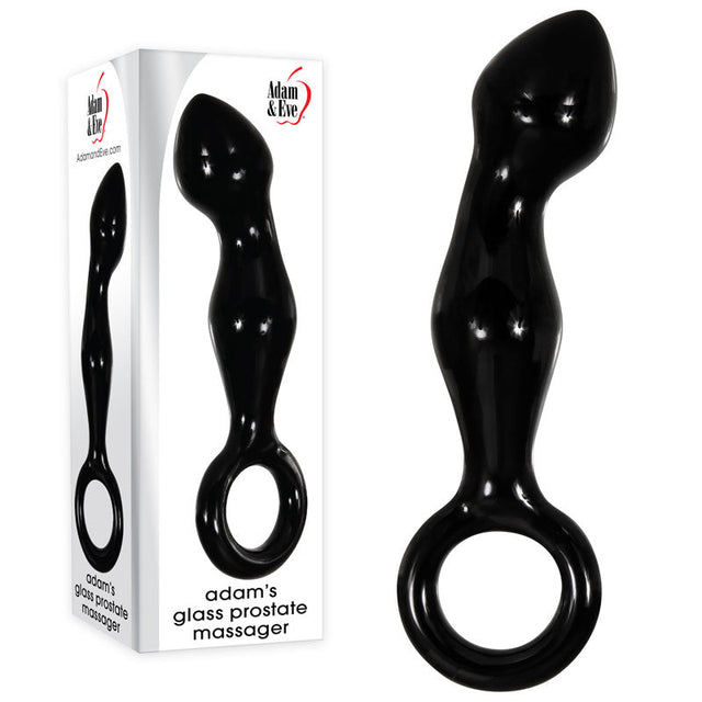 Buy Adam & Eve ADAMS GLASS PROSTATE MASSAGER - Black Glass 16.6 cm Prostate Massager – Naughtyhut NZ sex toys online. Discreet delivery & top brands.