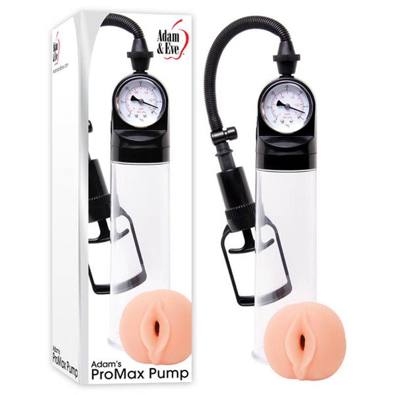 Buy Adam & Eve Adam's Promax Pump - Clear Penis Pump with Masturbator Sleeve – Naughtyhut NZ sex toys online. Discreet delivery & top brands.