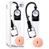 Buy Adam & Eve Adam's Promax Pump - Clear Penis Pump with Masturbator Sleeve – Naughtyhut NZ sex toys online. Discreet delivery & top brands.